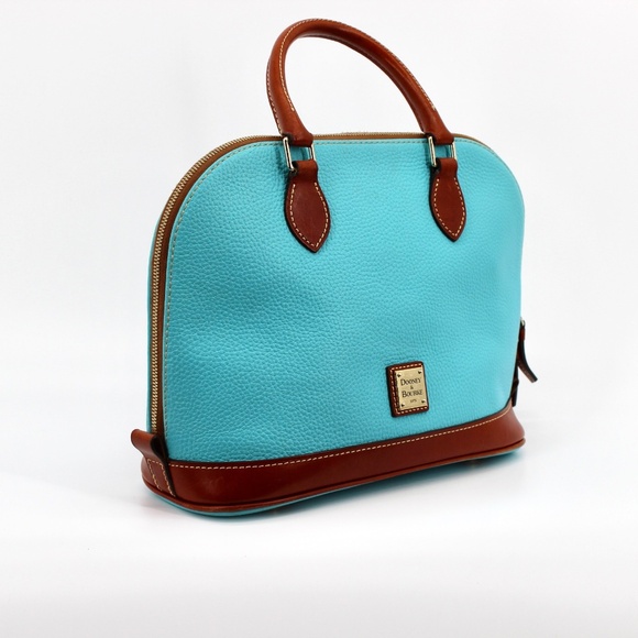 Dooney & Bourke Pebble Leather Zip Zip Satchel - Picture 2 of 5